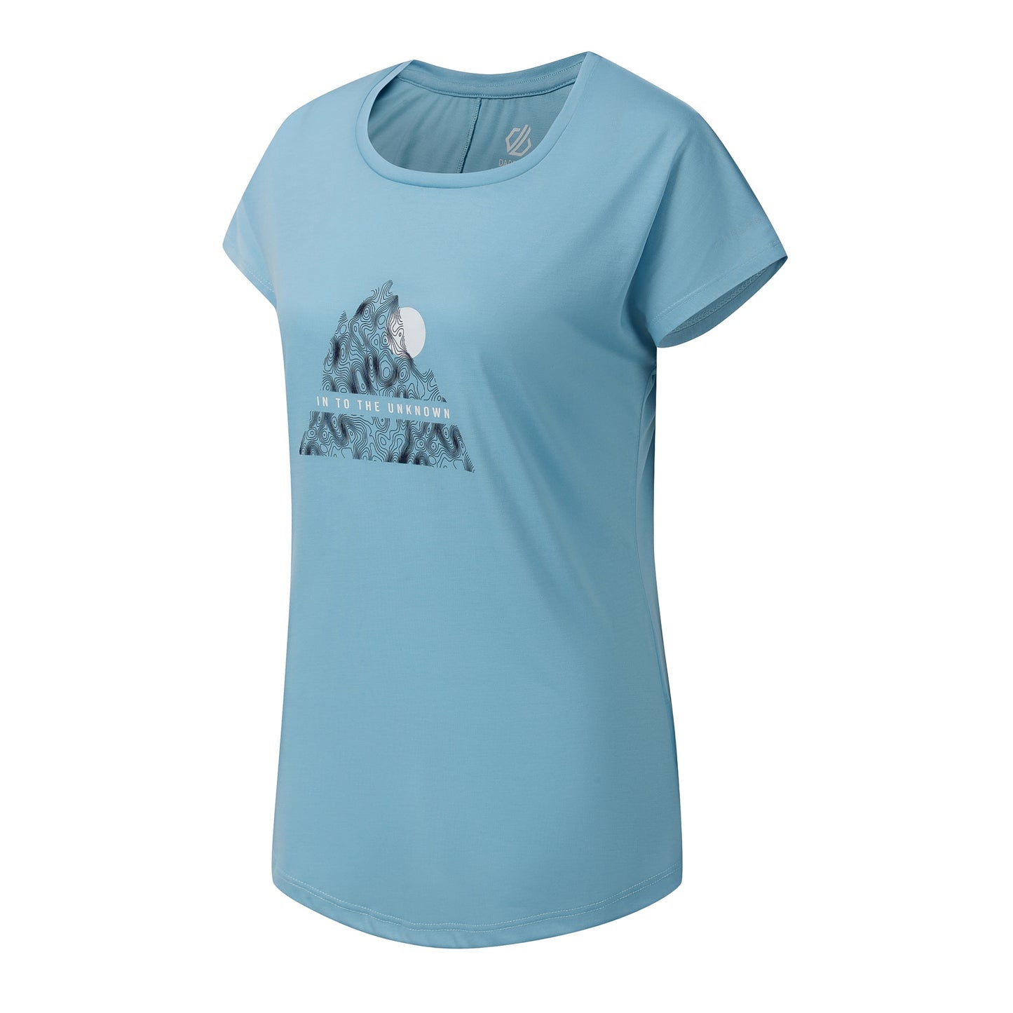 Nordic Blue - Side - Dare 2B Womens-Ladies Serenity Abstract Mountain T-Shirt