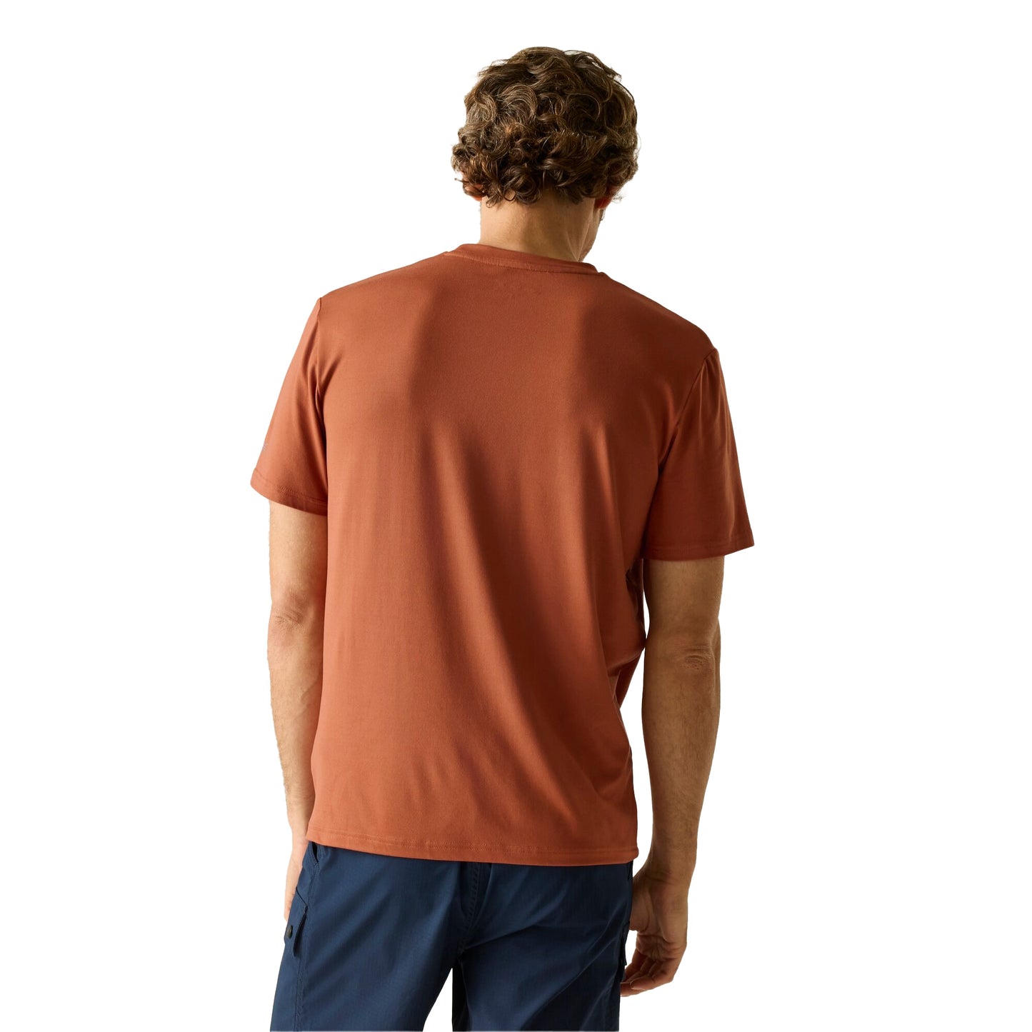 Brick - Pack Shot - Regatta Mens Fingal Topographic T-Shirt