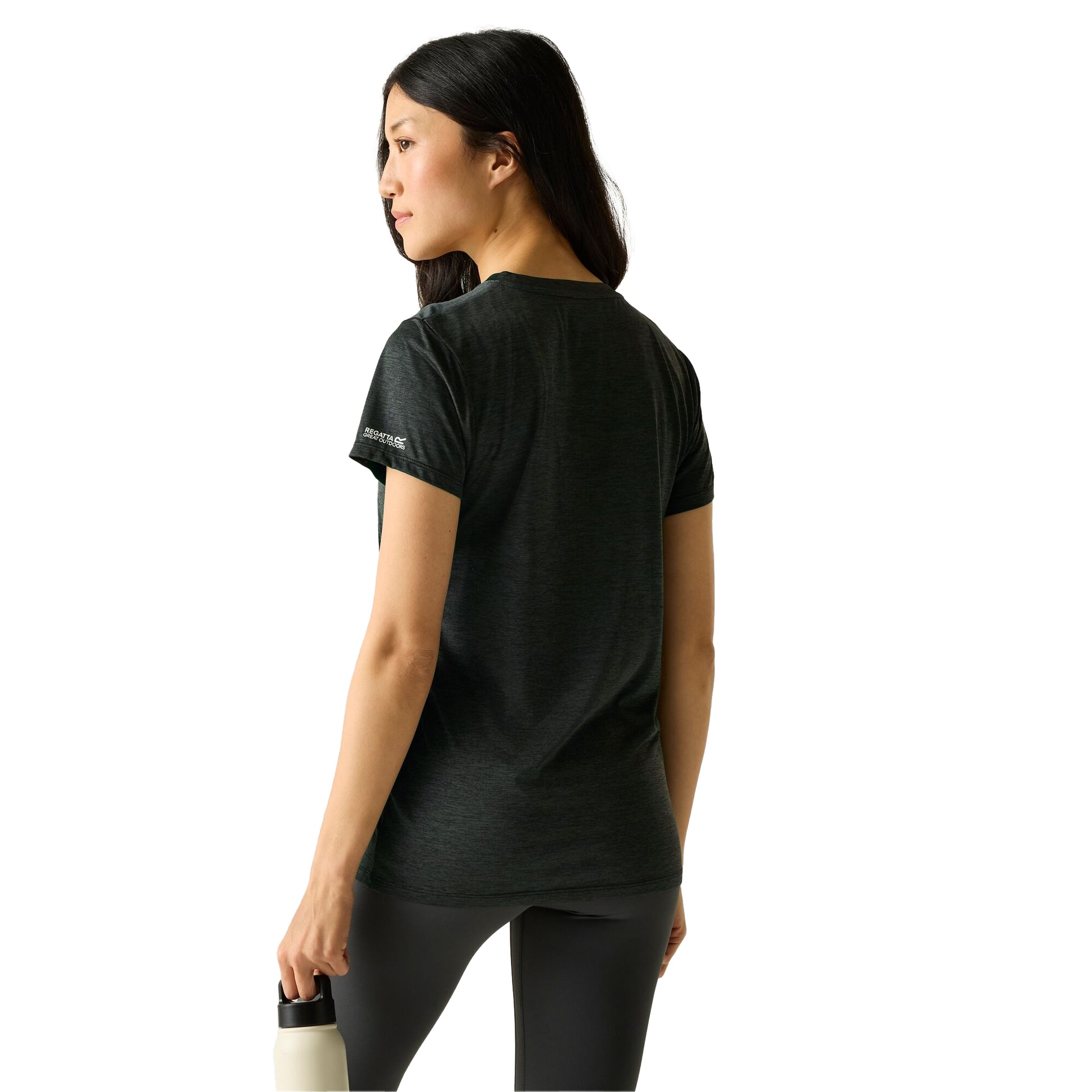 Black Marl - Pack Shot - Regatta Womens-Ladies Fingal Art T-Shirt