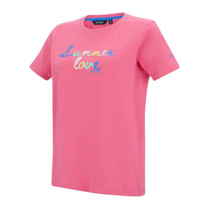 Pink Lemonade-Summer - Side - Regatta Womens-Ladies Filandra VX T-Shirt