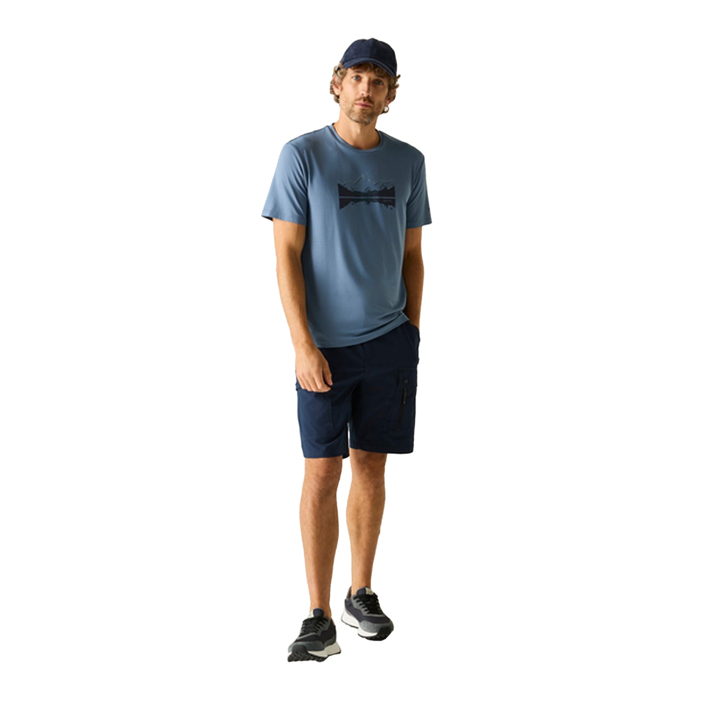 China Blue - Lifestyle - Regatta Mens Fingal T-Shirt