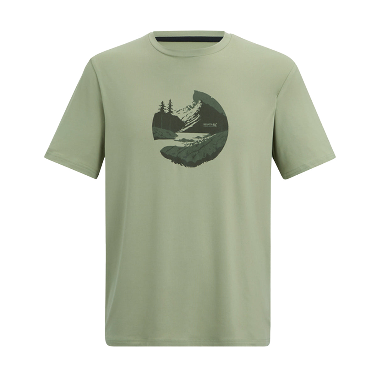 Light Sage - Front - Regatta Mens Fingal Mountain T-Shirt