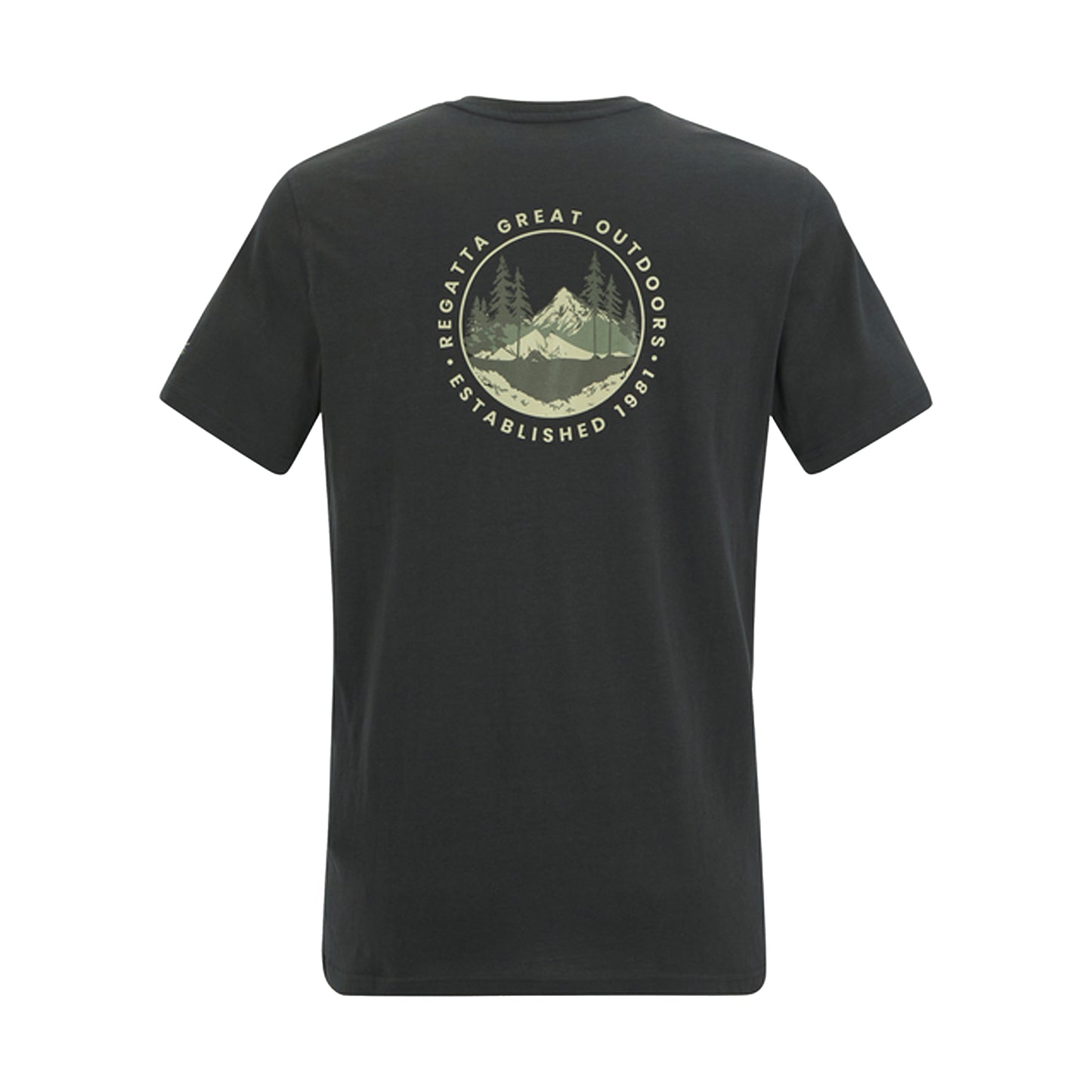 Ash - Back - Regatta Mens Breezed Circle Mountain T-Shirt