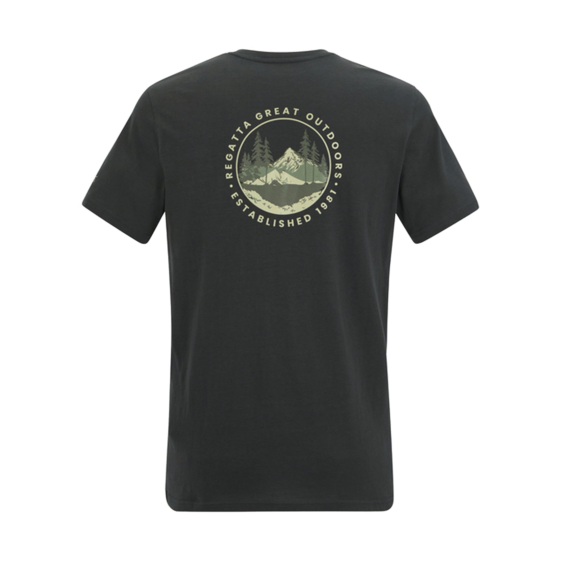 Ash - Back - Regatta Mens Breezed Circle Mountain T-Shirt