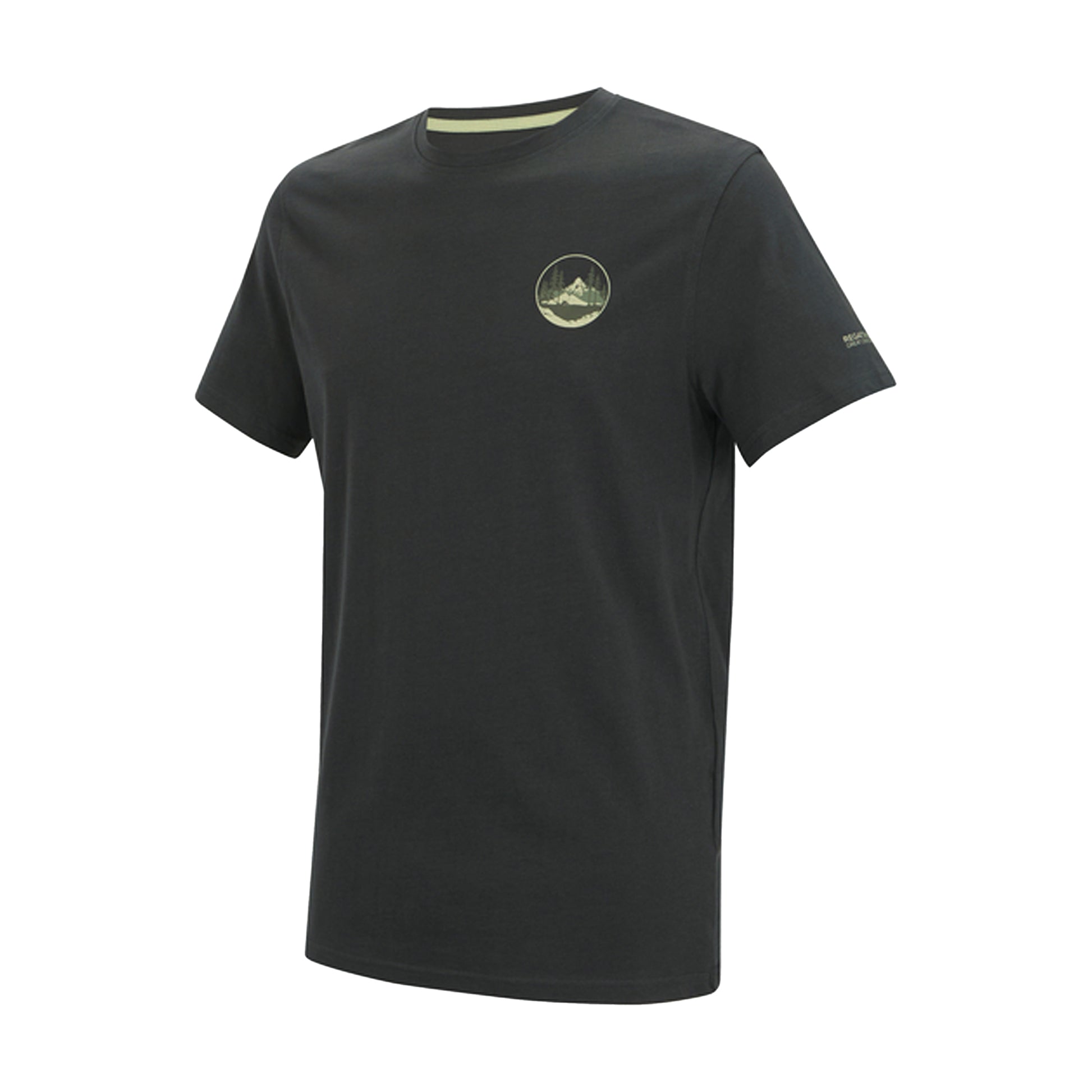 Ash - Side - Regatta Mens Breezed Circle Mountain T-Shirt