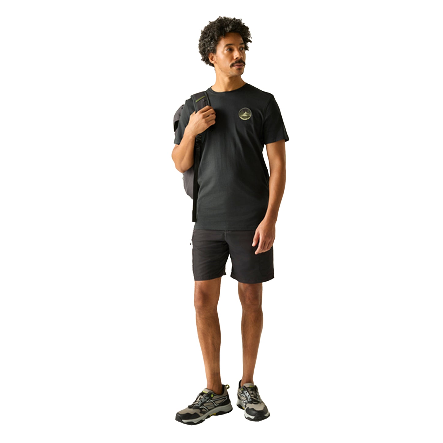 Ash - Lifestyle - Regatta Mens Breezed Circle Mountain T-Shirt