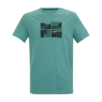 Arctic - Front - Regatta Mens Breezed Square Detail T-Shirt