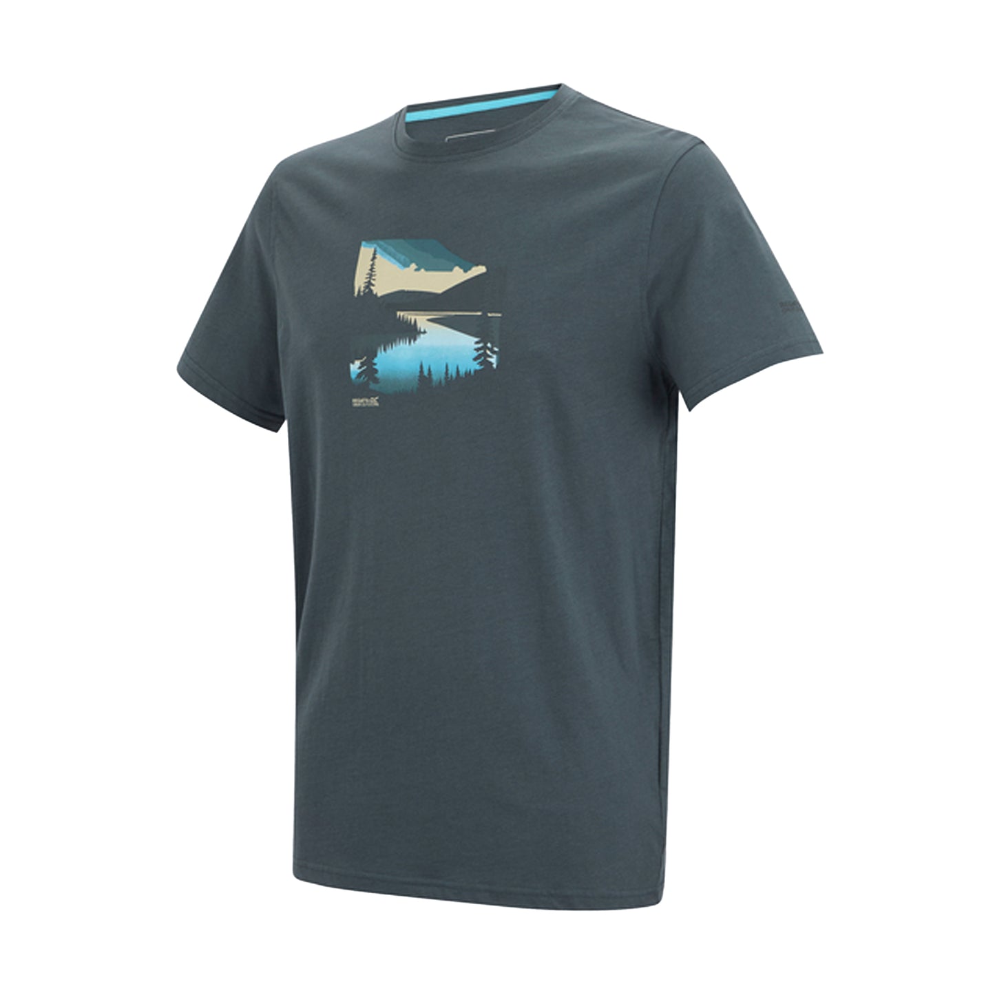 Storm Grey - Side - Regatta Mens Breezed Graphic T-Shirt