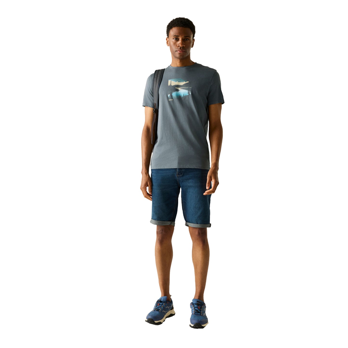 Storm Grey - Lifestyle - Regatta Mens Breezed Graphic T-Shirt