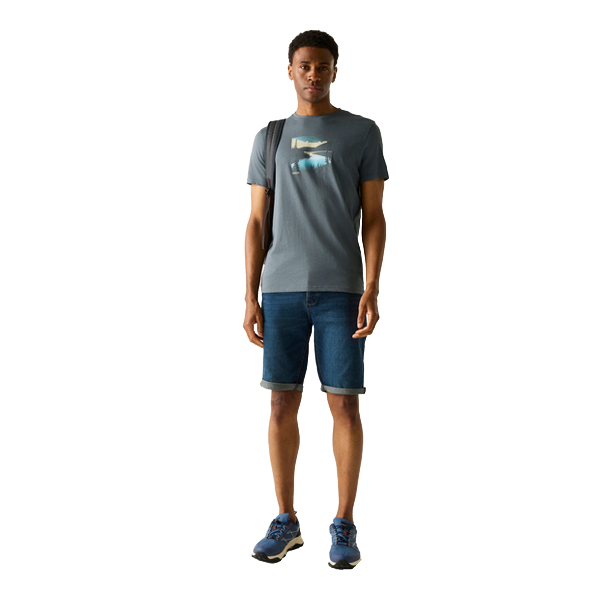 Storm Grey - Lifestyle - Regatta Mens Breezed Graphic T-Shirt