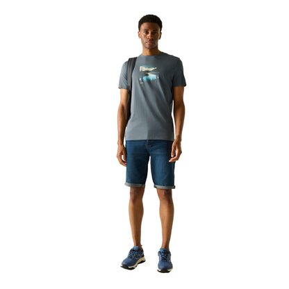 Storm Grey - Lifestyle - Regatta Mens Breezed Graphic T-Shirt