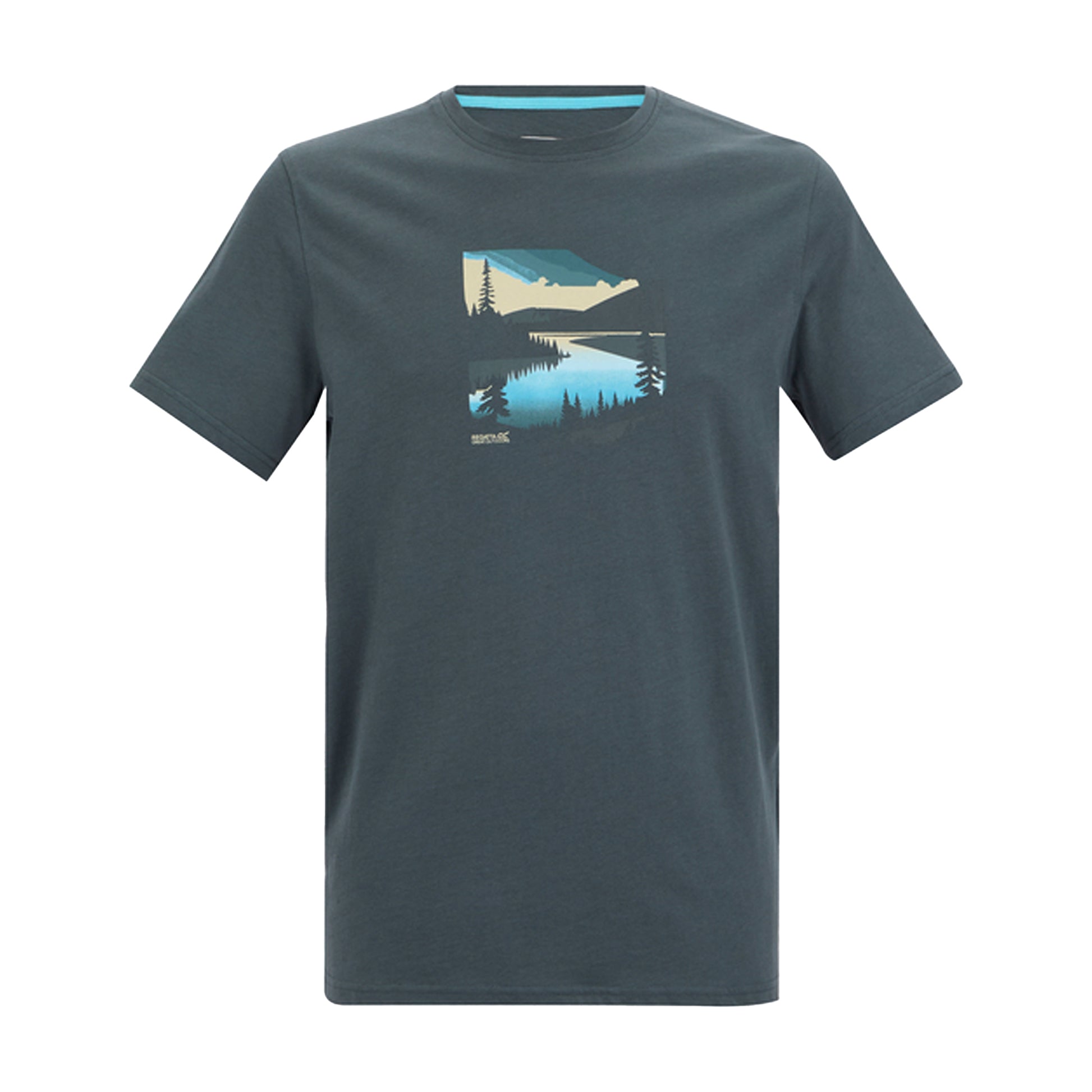 Storm Grey - Front - Regatta Mens Breezed Graphic T-Shirt