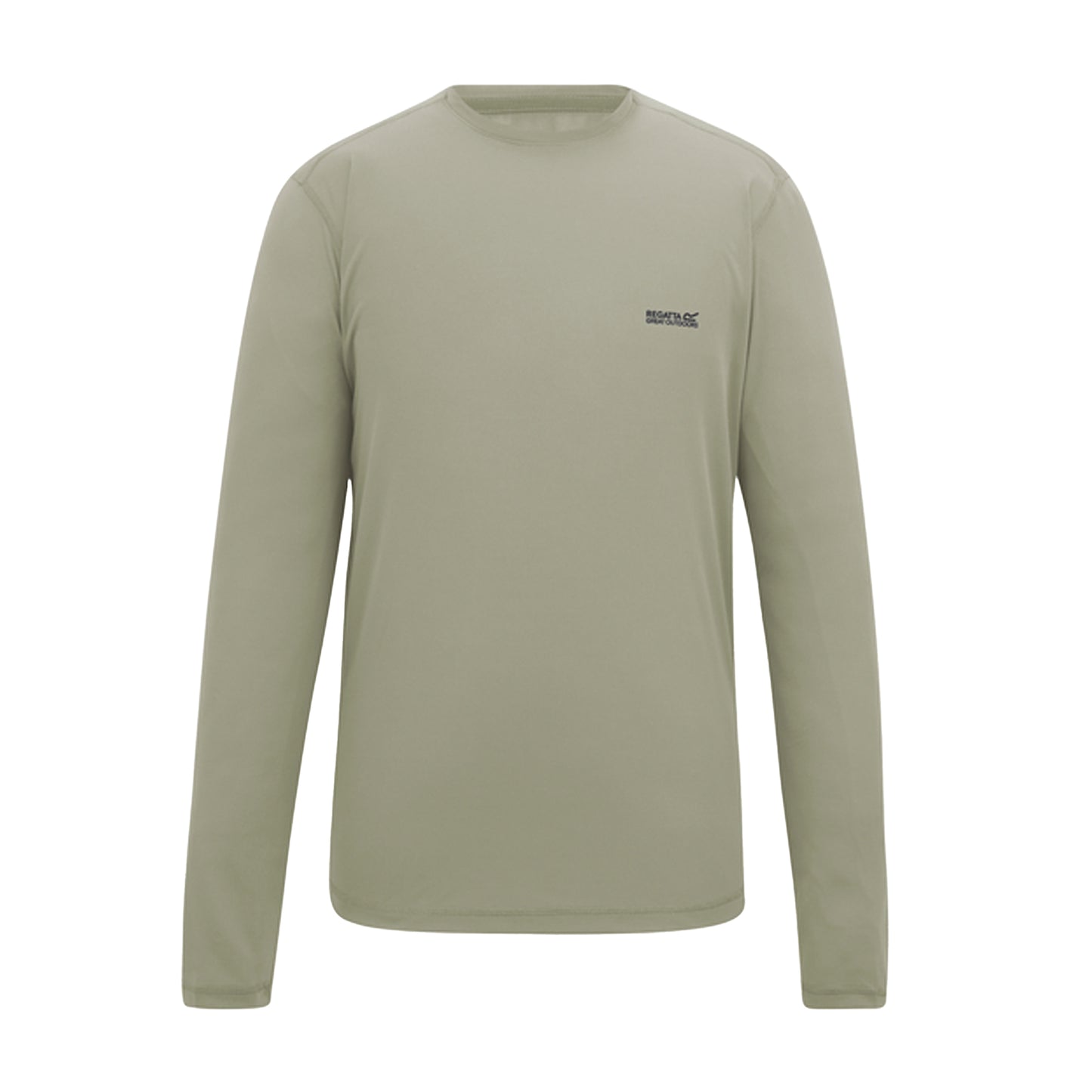 Abbeystone - Front - Regatta Mens Mindo Logo Long-Sleeved T-Shirt