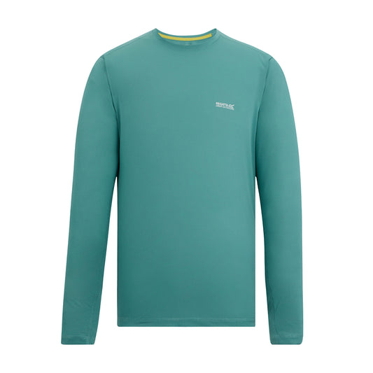 Arctic - Front - Regatta Mens Mindo Logo Long-Sleeved T-Shirt