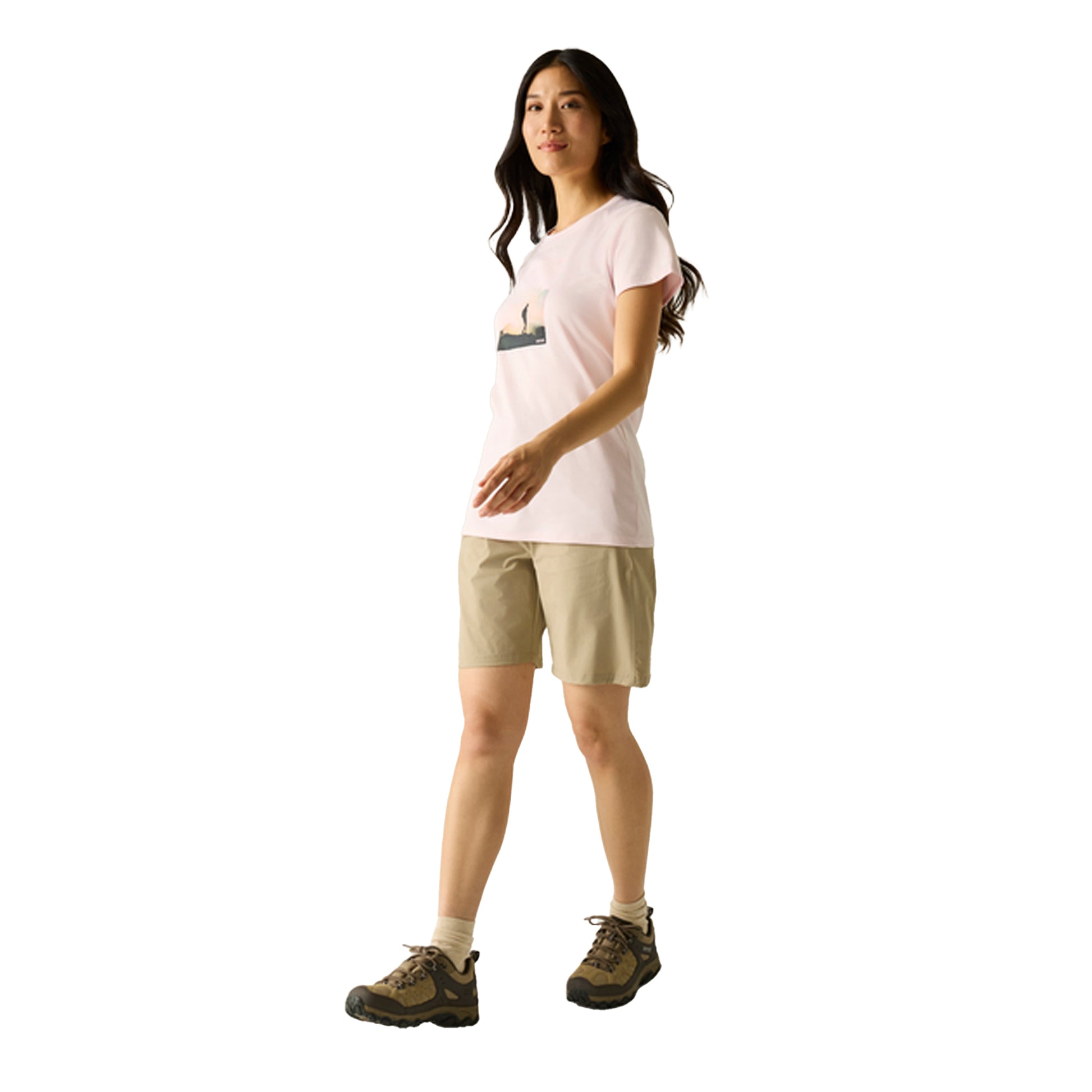 Pink Haze - Lifestyle - Regatta Womens-Ladies Fingal Adventure Print T-Shirt