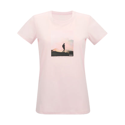 Pink Haze - Front - Regatta Womens-Ladies Fingal Adventure Print T-Shirt