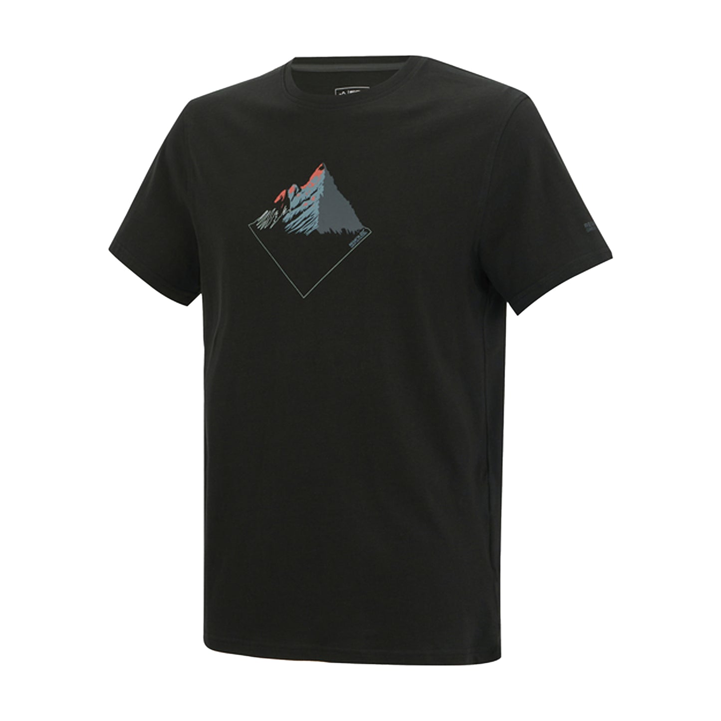 Black - Side - Regatta Mens Breezed Mountain Peaks T-Shirt