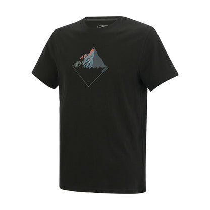Black - Side - Regatta Mens Breezed Mountain Peaks T-Shirt