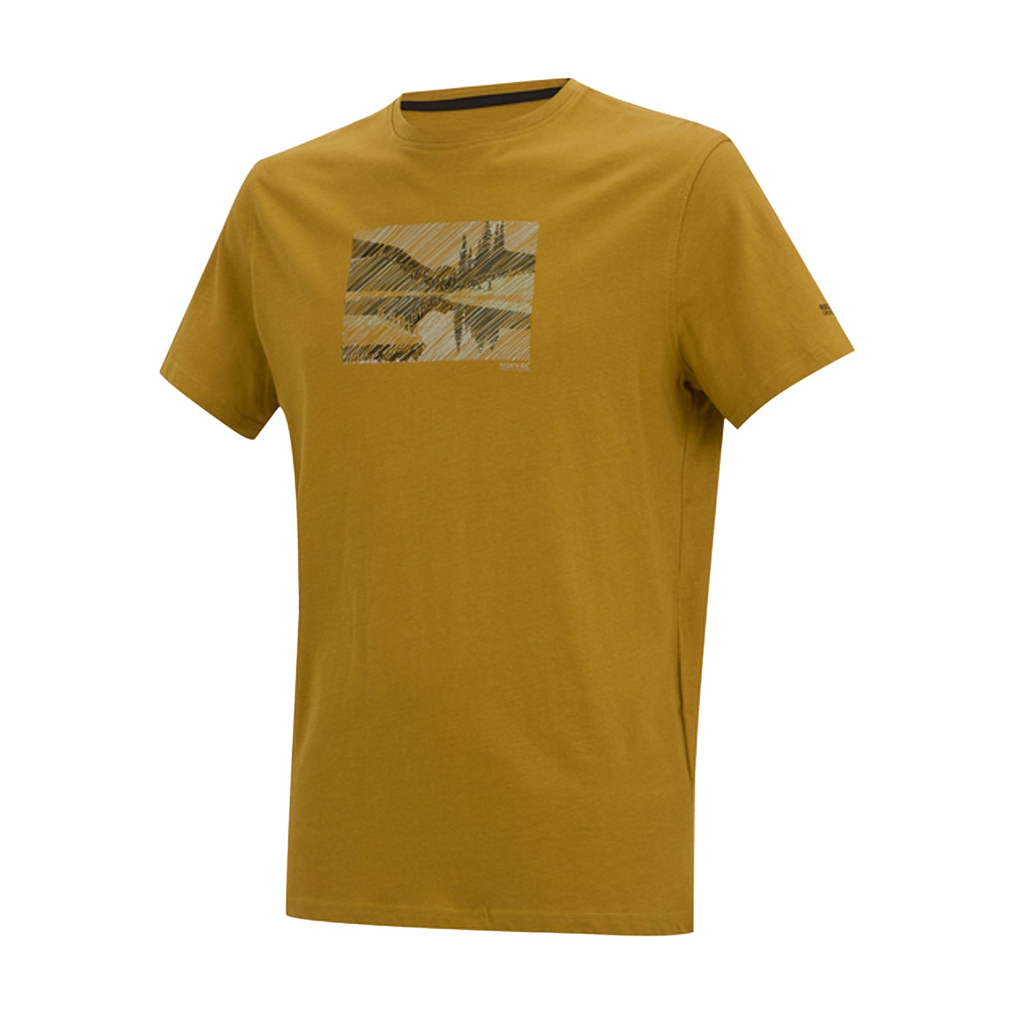 Wood Brown - Side - Regatta Mens Breezed Landscape T-Shirt