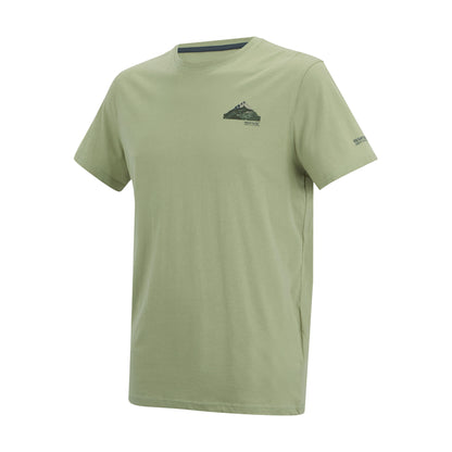 Light Sage - Side - Regatta Mens Breezed Moon Mountain T-Shirt