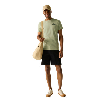 Light Sage - Lifestyle - Regatta Mens Breezed Moon Mountain T-Shirt