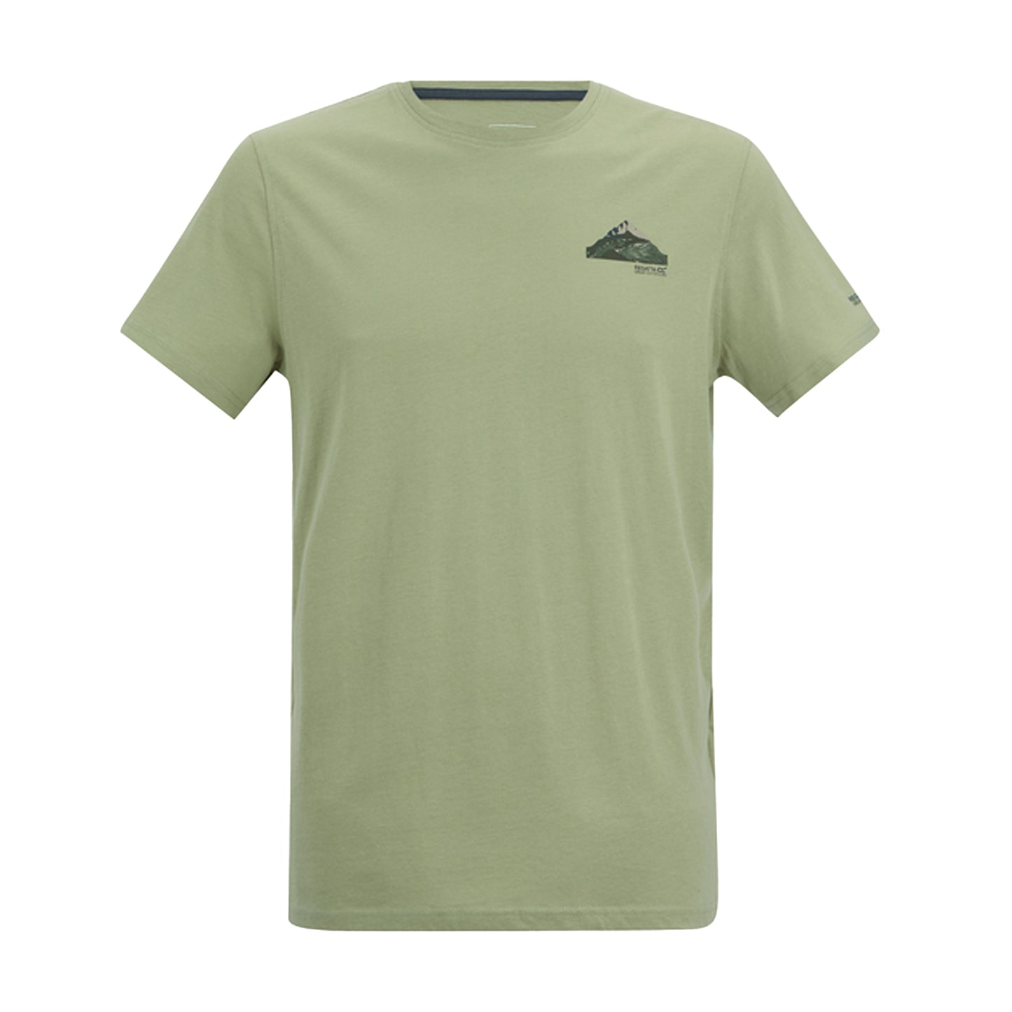 Light Sage - Front - Regatta Mens Breezed Moon Mountain T-Shirt