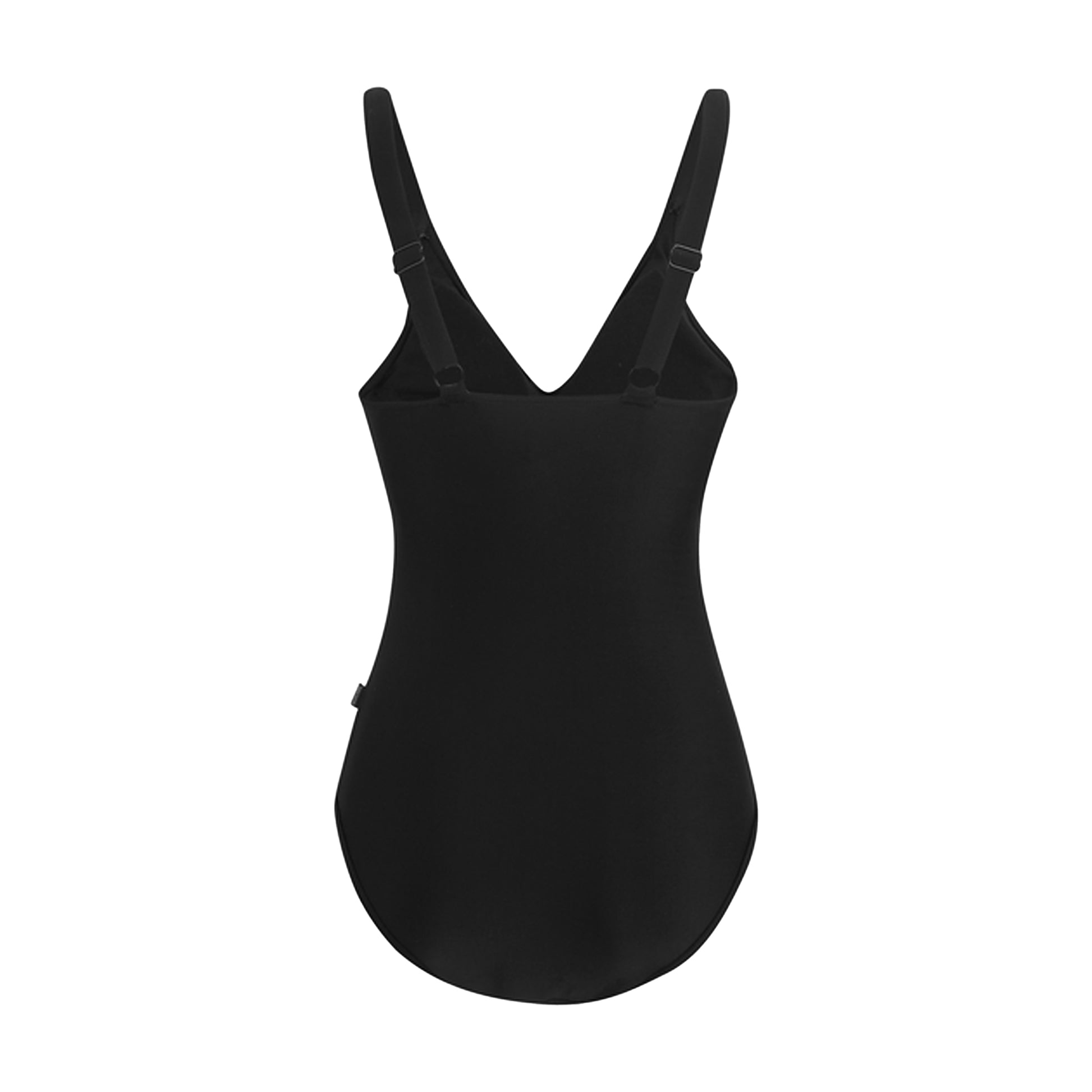 Black - Back - Regatta Womens-Ladies Baylenne Plain One Piece Swimsuit