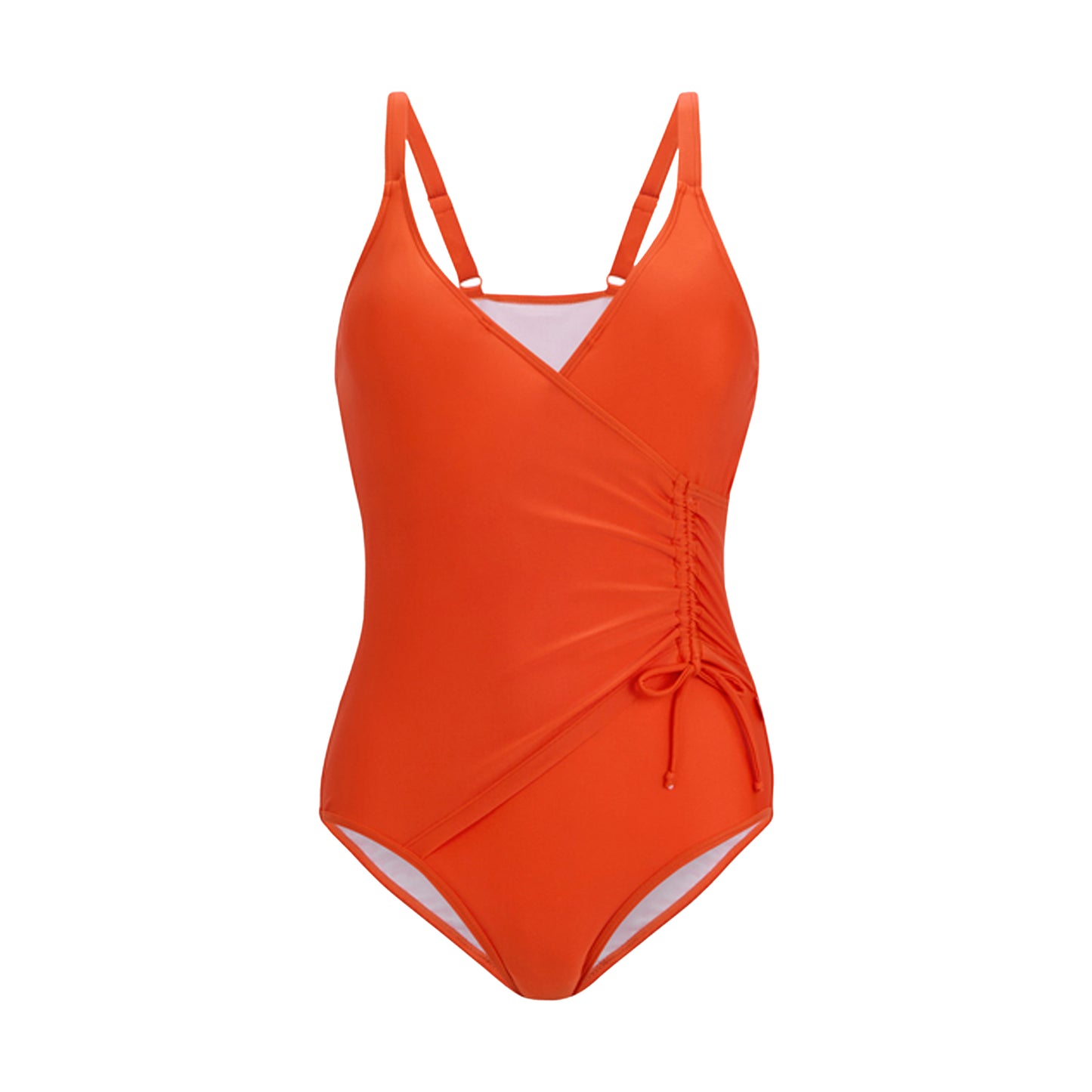 Tangerine Tango - Front - Regatta Womens-Ladies Baylenne Plain One Piece Swimsuit