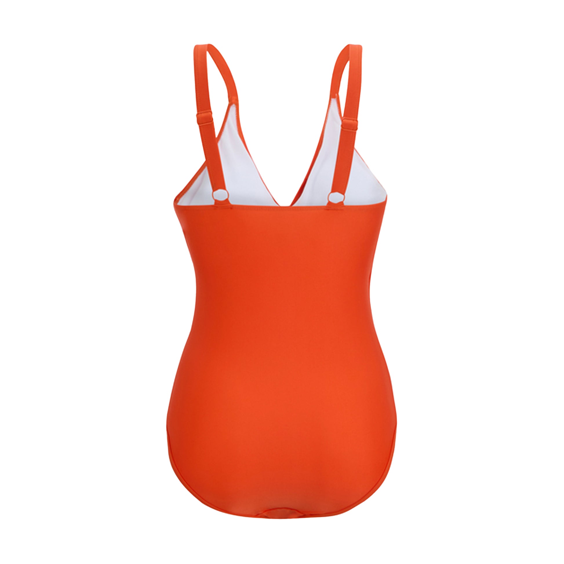 Tangerine Tango - Back - Regatta Womens-Ladies Baylenne Plain One Piece Swimsuit