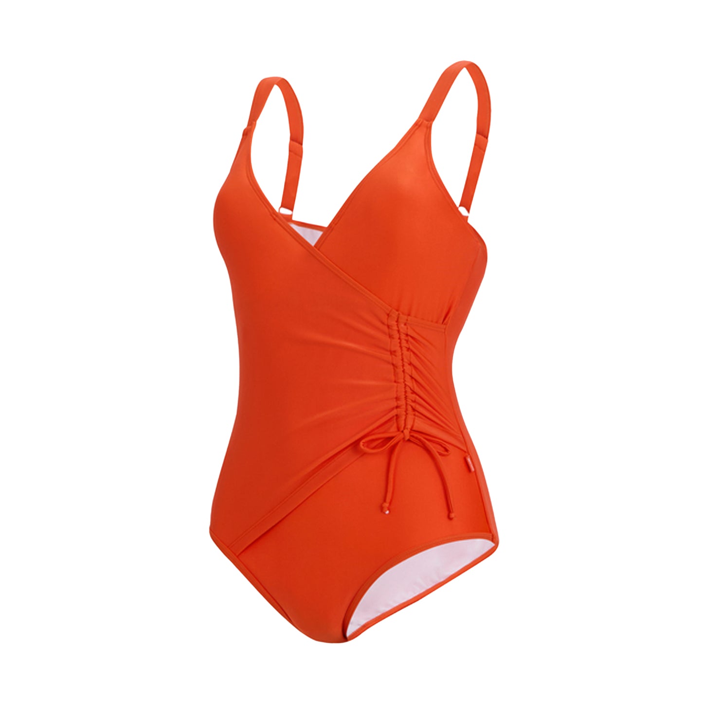 Tangerine Tango - Side - Regatta Womens-Ladies Baylenne Plain One Piece Swimsuit