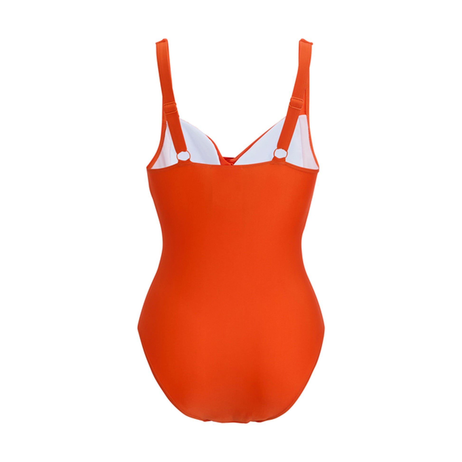 Tangerine Tango - Back - Regatta Womens-Ladies Sakari Tummy Control One Piece Swimsuit