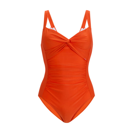 Tangerine Tango - Front - Regatta Womens-Ladies Sakari Tummy Control One Piece Swimsuit