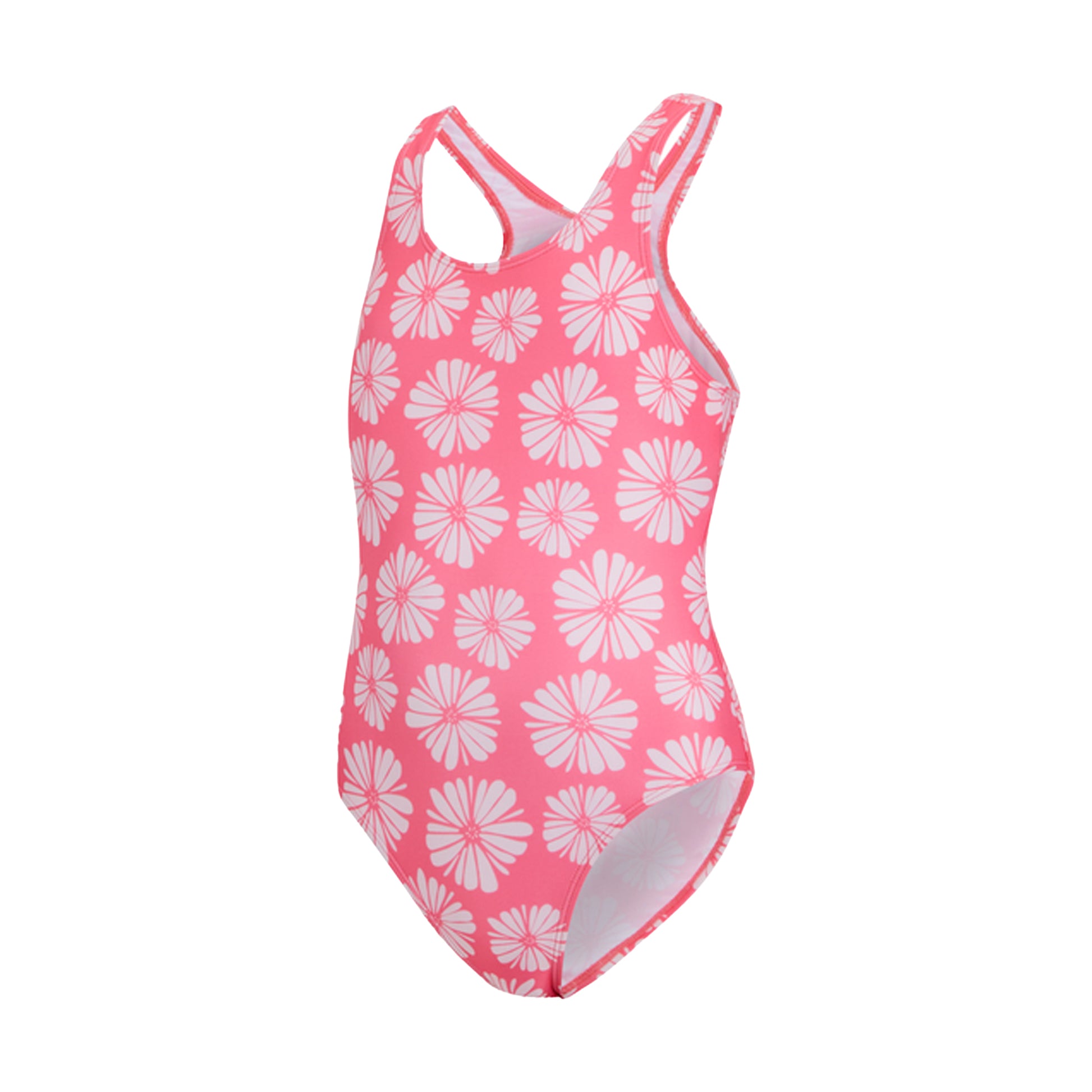 Pink Haze - Side - Regatta Girls Katrisse Floral One Piece Swimsuit