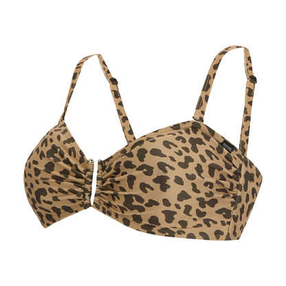 Multicoloured - Side - Regatta Womens-Ladies Aceana III Leopard Print Bikini Top