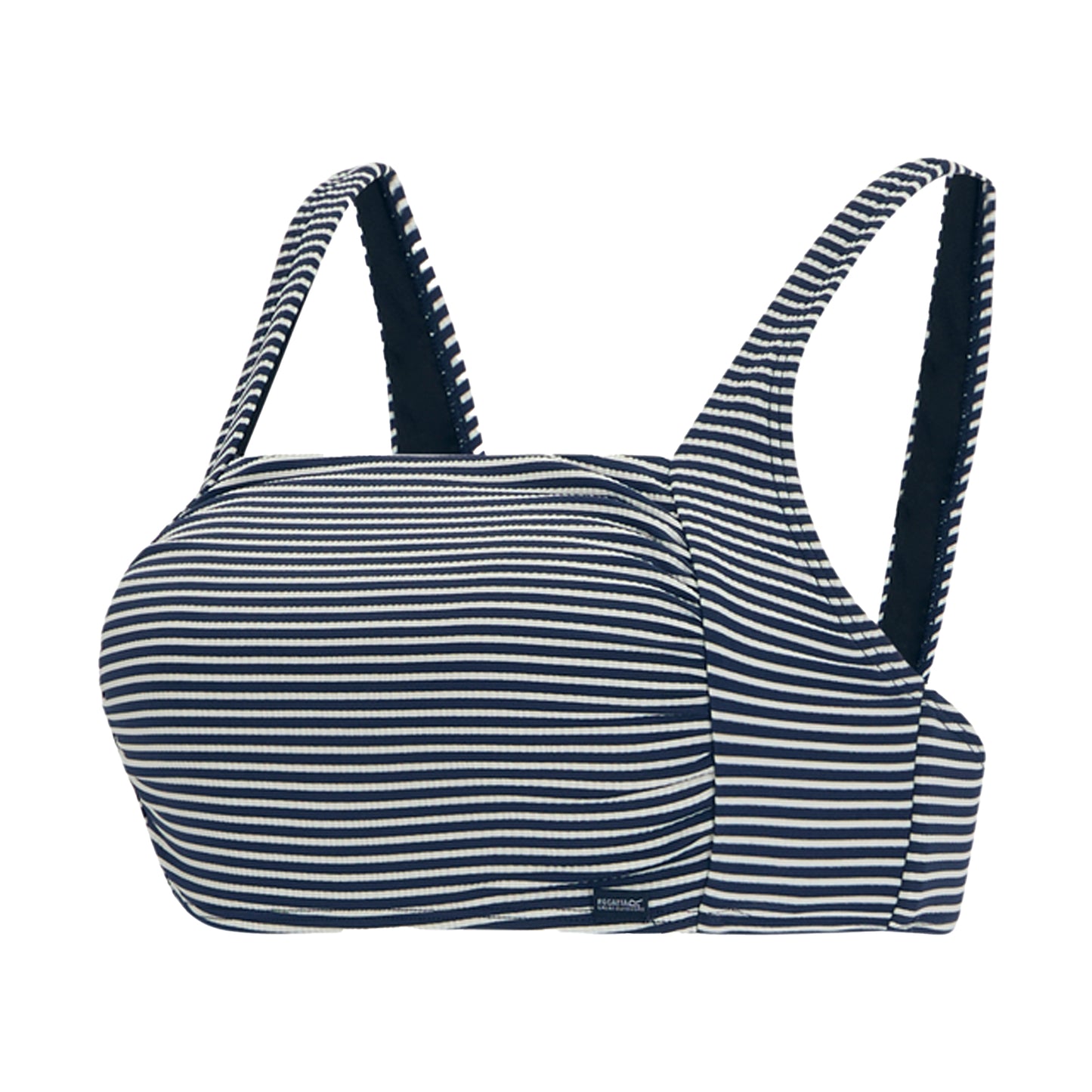 Navy-White - Side - Regatta Womens-Ladies Loria Stripe Bikini Top
