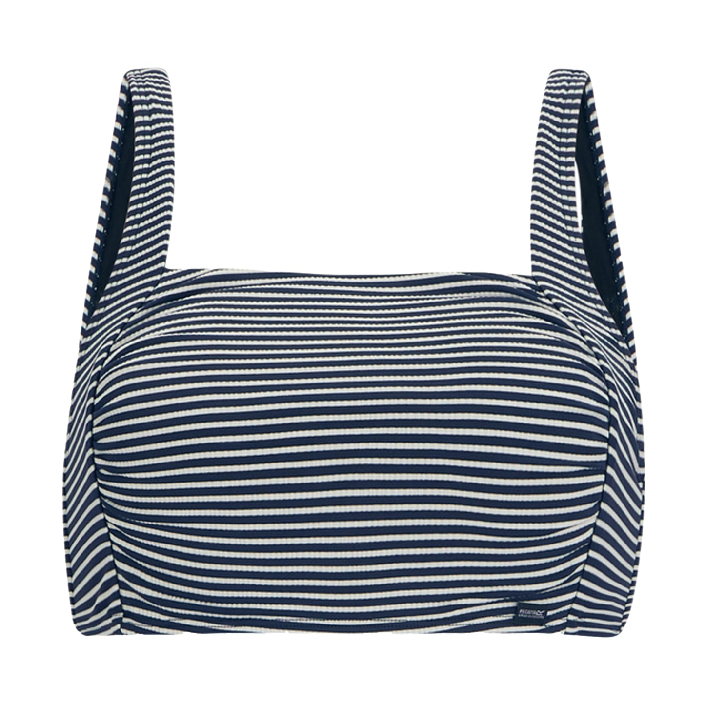 Navy-White - Front - Regatta Womens-Ladies Loria Stripe Bikini Top