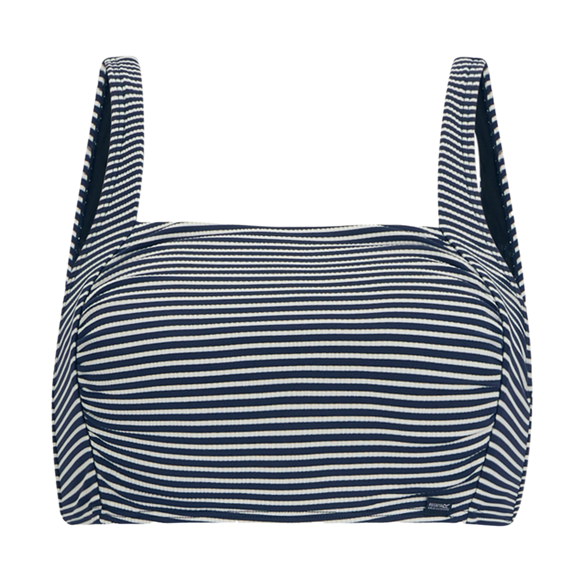 Navy-White - Front - Regatta Womens-Ladies Loria Stripe Bikini Top
