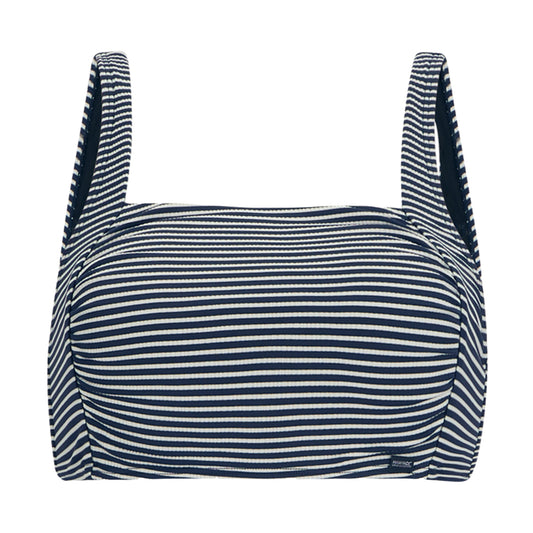 Navy-White - Front - Regatta Womens-Ladies Loria Stripe Bikini Top