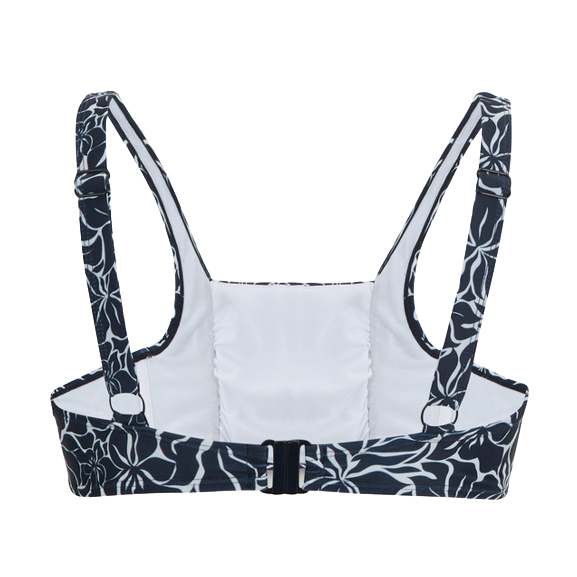 Navy - Back - Regatta Womens-Ladies Loria Floral Bikini Top