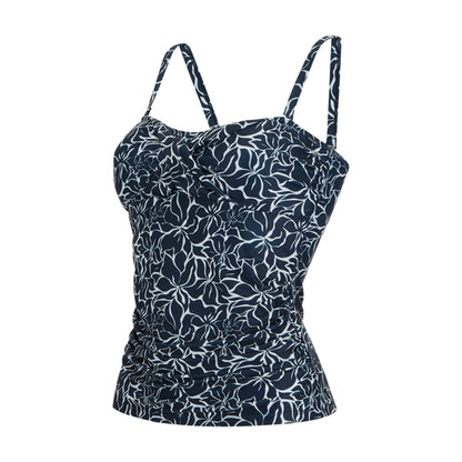 Navy - Side - Regatta Womens-Ladies Aceana III Tankini Top