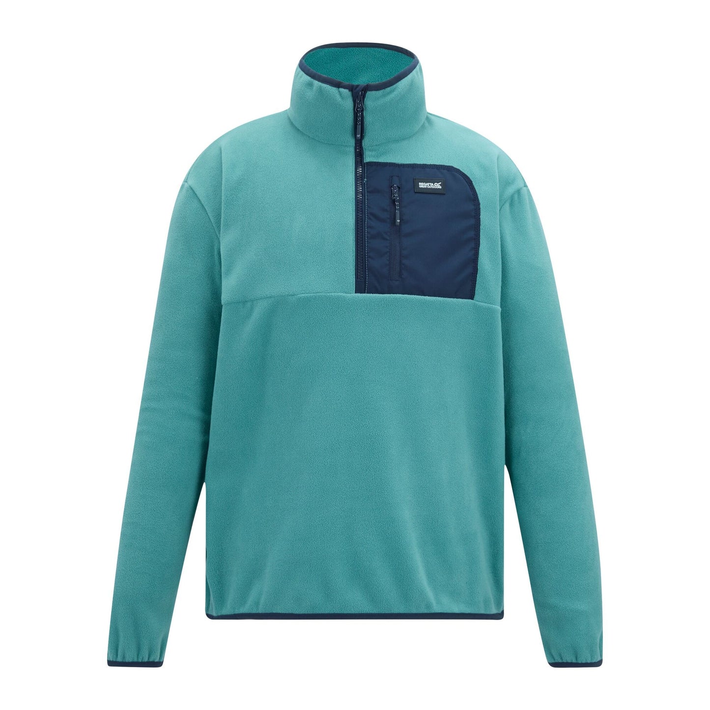 Arctic-Navy - Front - Regatta Mens Frankie Half Zip Fleece Top