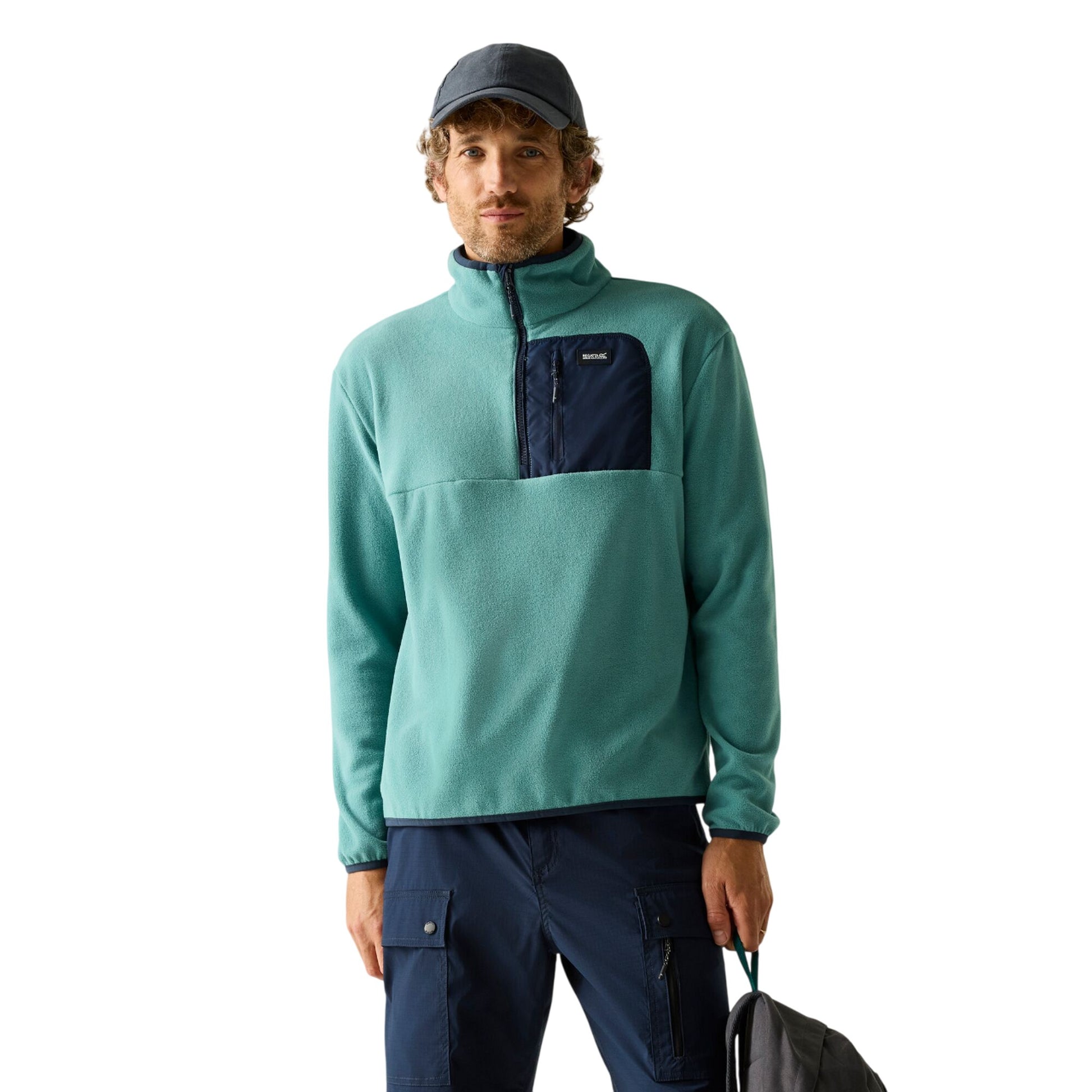 Arctic-Navy - Lifestyle - Regatta Mens Frankie Half Zip Fleece Top