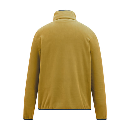 Wood Brown-Navy - Back - Regatta Mens Frankie Half Zip Fleece Top