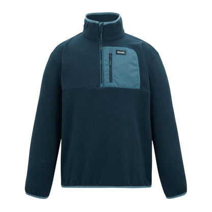 Navy-China Blue - Front - Regatta Mens Frankie Half Zip Fleece Top