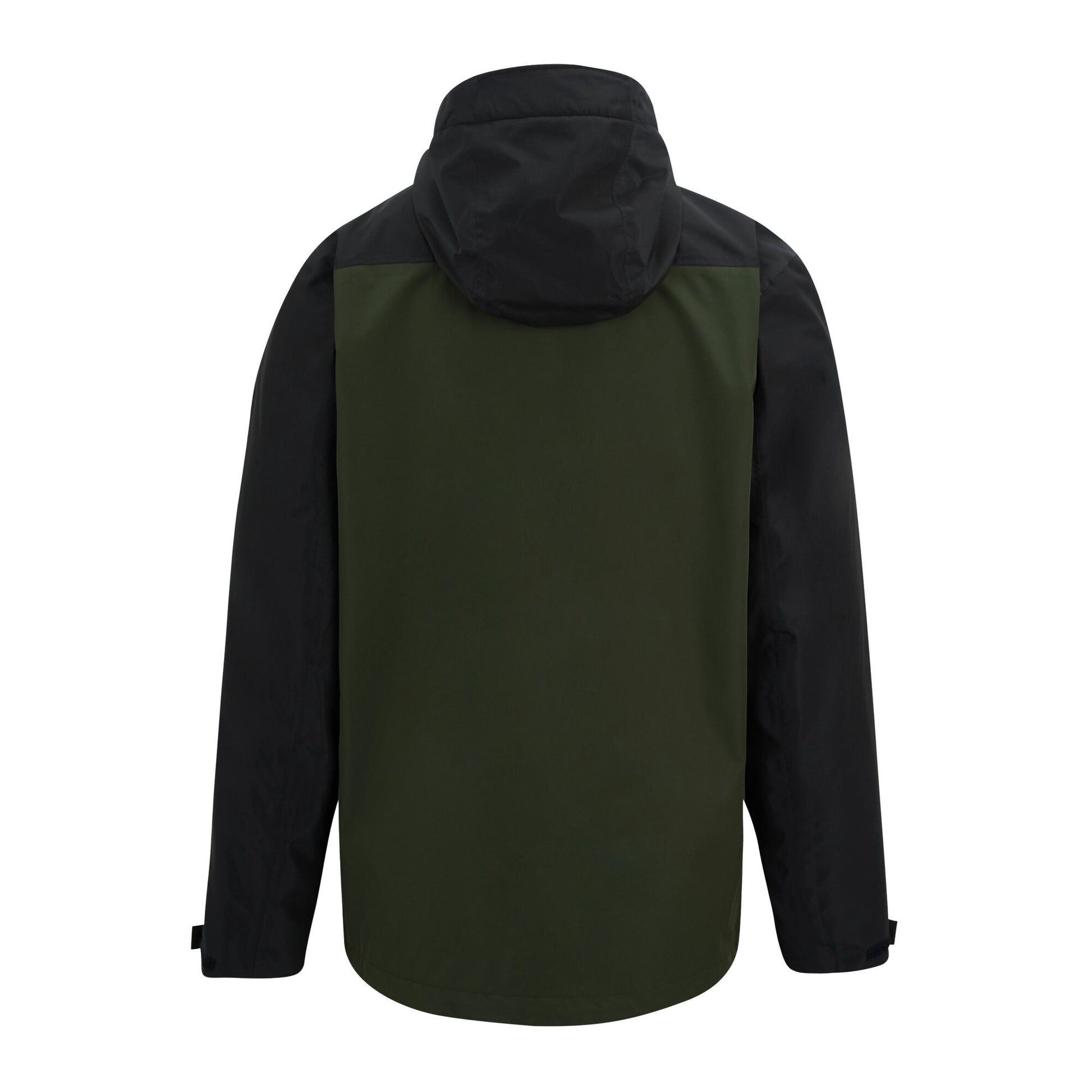 Khaki Green-Black - Back - Regatta Mens Calderdale Colour Block Waterproof Jacket