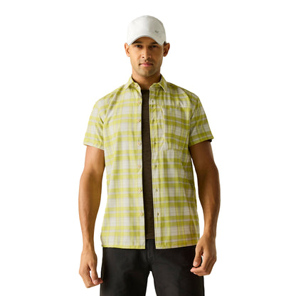 Dark Tang - Lifestyle - Regatta Mens Checked Insect Repellent Short-Sleeved Travel Shirt
