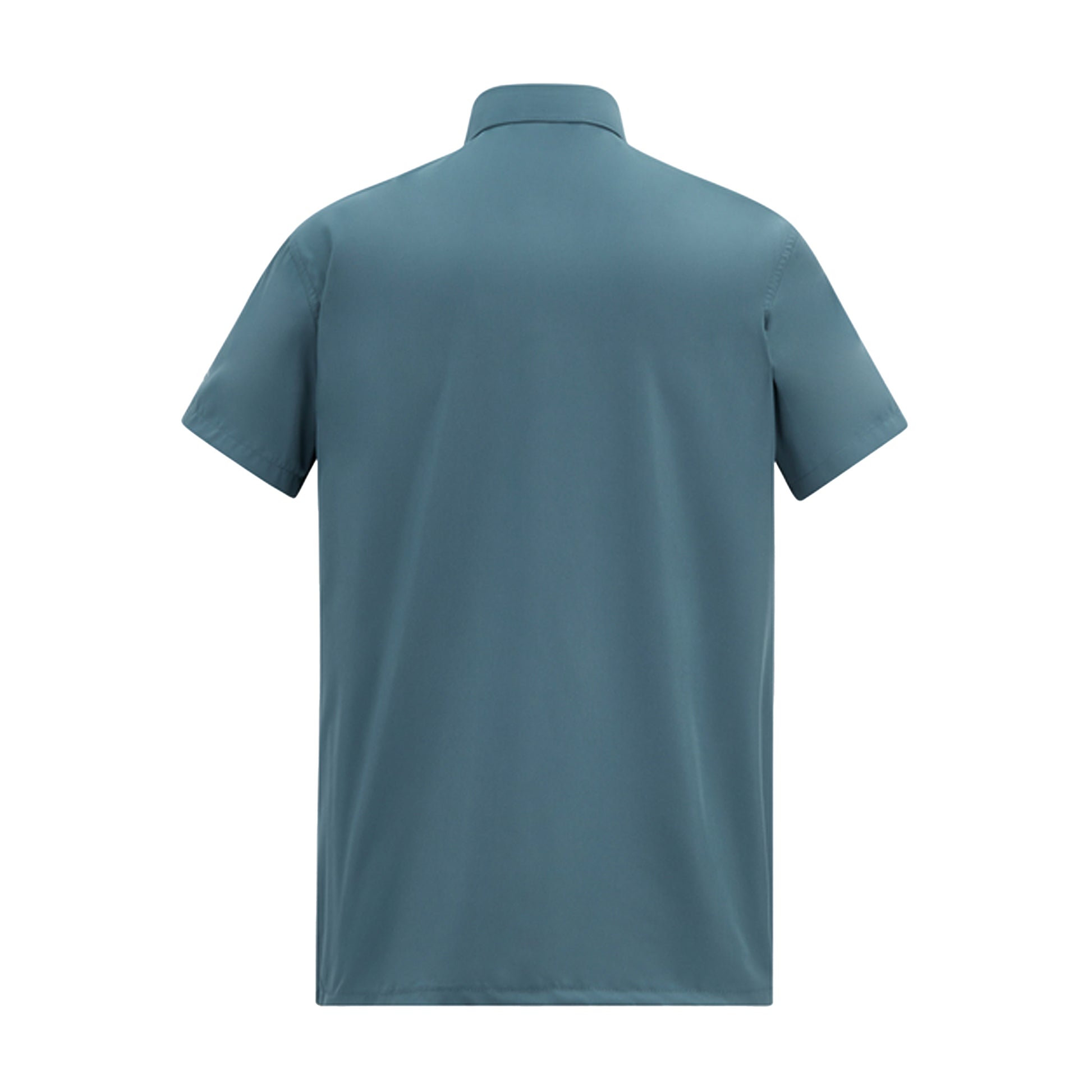 China Blue - Back - Regatta Mens Insect Repellent Short-Sleeved Travel Shirt