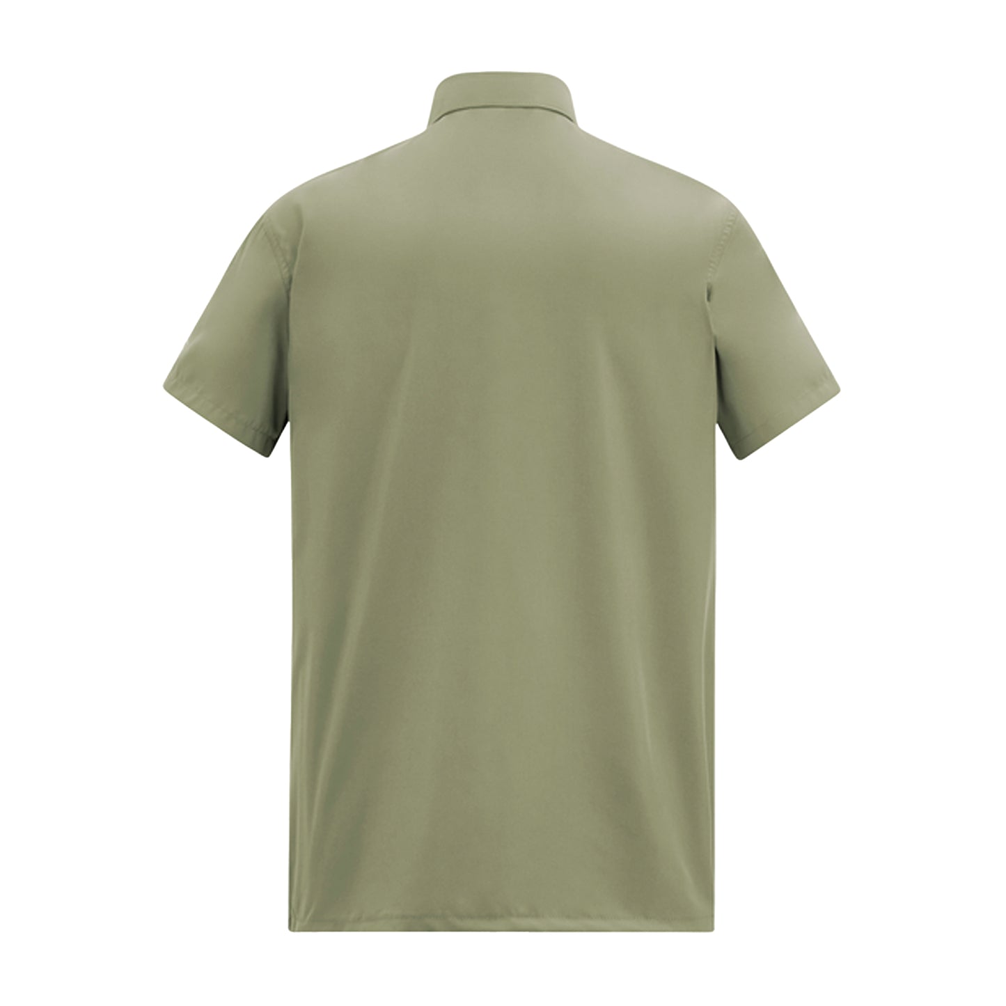 Sage Green - Back - Regatta Mens Insect Repellent Short-Sleeved Travel Shirt