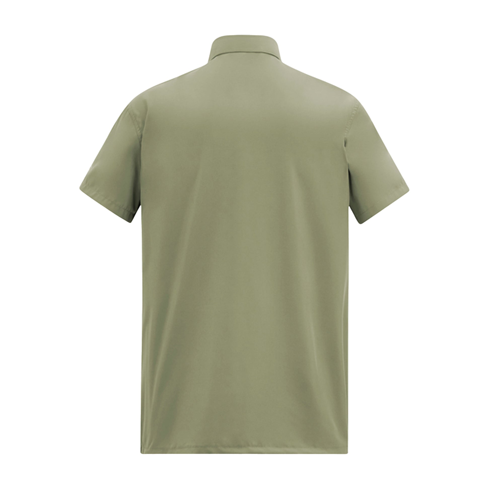 Sage Green - Back - Regatta Mens Insect Repellent Short-Sleeved Travel Shirt