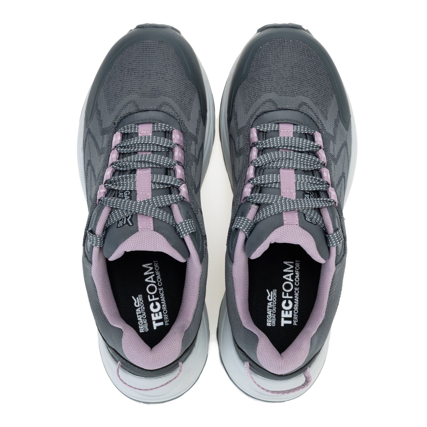 Dark Storm-Powder Lilac - Pack Shot - Regatta Womens-Ladies Cruize Trainers